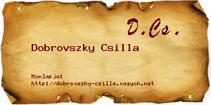 Dobrovszky Csilla névjegykártya